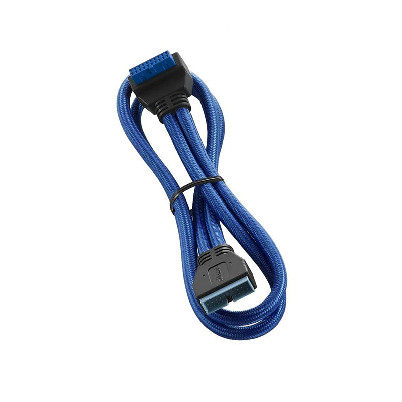 CableMod ModFlex Sleeved Right Angle Internal USB 3.0 Cable (Blue, 50cm) Blue