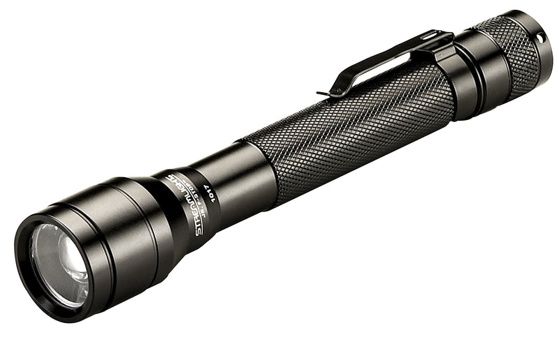 Streamlight 71701 Jr. F-Stop 250-Lumen Flood/Spot LED Flashlight With 2 AA Alkaline Batteries, Black - Box Packaged