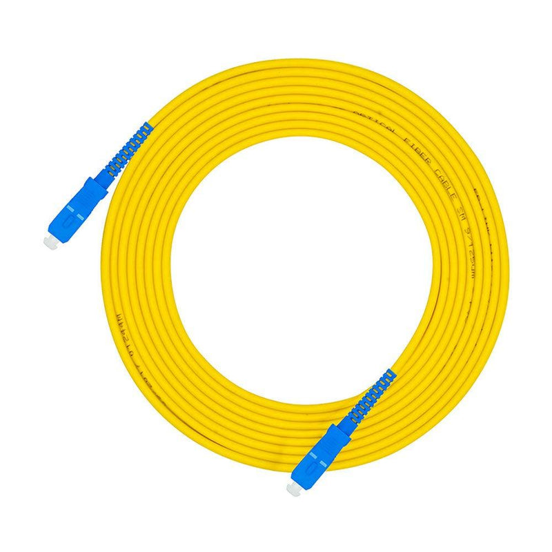 Jeirdus 30Meters 100ft SC to SC Fiber Optic Cable Jumper Optical Patch Cord Simplex Single-Mode 9/125 SC-SC 30M/100ft
