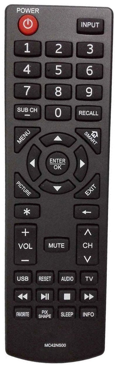 New MC42NS00 Remote Control Replaced for Sanyo DP24E14 DP39D14 DP42D24 DP50E44 DP55D44 DP58D34 DP65E34 FVD3924 FVD5044 FVF5044M LED LCD HDTV