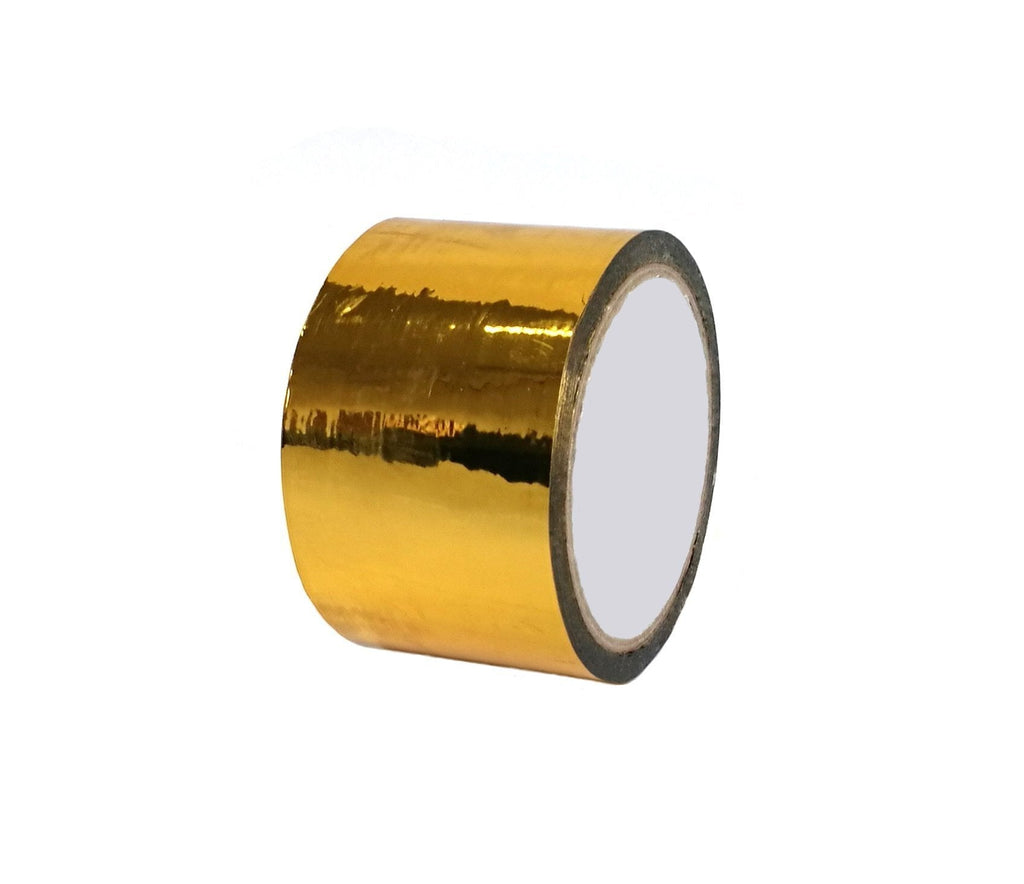 Metallic Tape Mirror Tape Duct Tape DIY Decorative Tapes, 2.4 Inches x 55 Yards (Gold) Gold