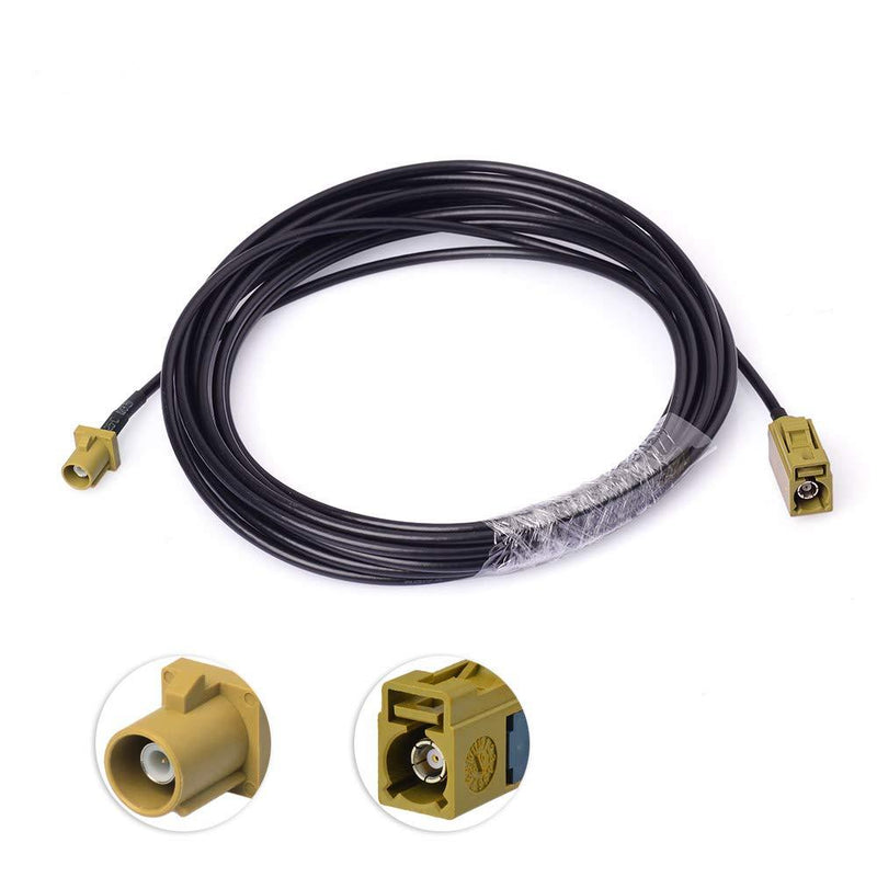 wlaniot Fakra K Female to Male Pigtail Cable RG174 16.4ft Sirius Antenna Extension Cable Truck/RV XM Satellite Radio Antenna Fakra K Cable