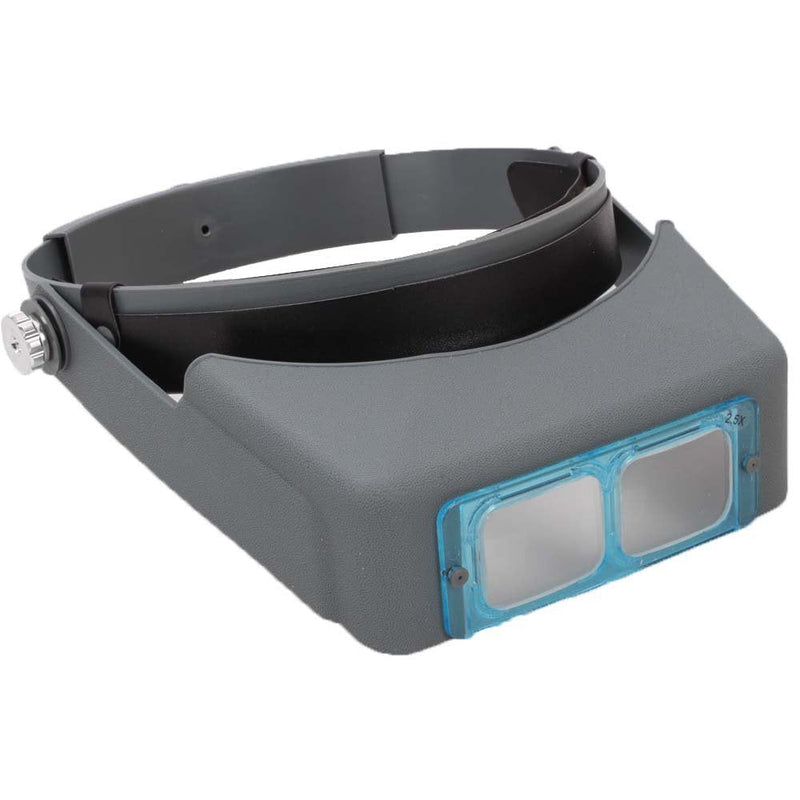 Meximore 1.5X 2X 2.5X 3.5X Double Lens Head-Mounted Headband Reading Magnifying Glasses Magnifier Jeweler Loupe with 4 Lens Jewelry Repair Tool