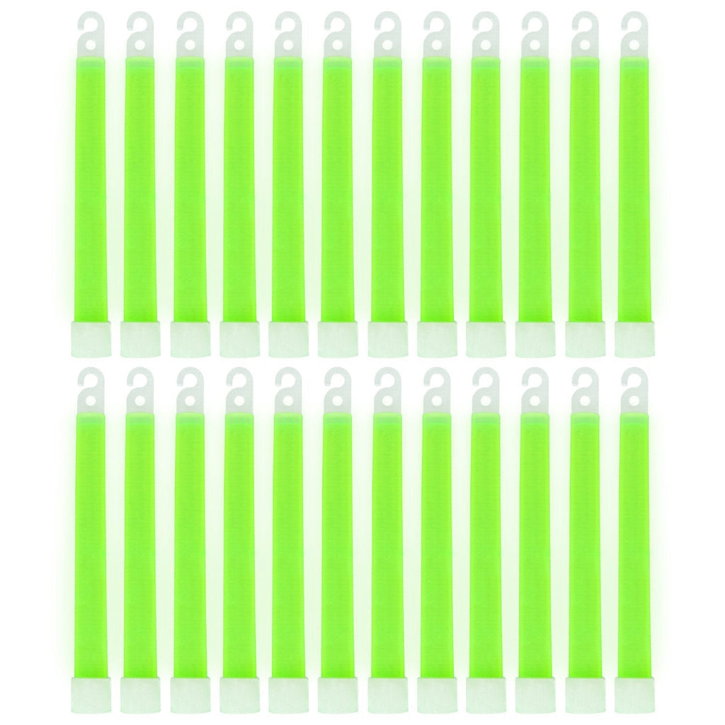 MediTac Green Glow Stick - Bright 6" Snap Sticks with 12 Hour Duration (24 Pack) 24 Pack