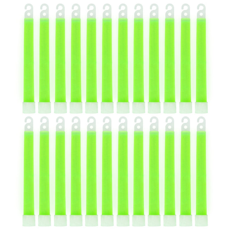 MediTac Green Glow Stick - Bright 6" Snap Sticks with 12 Hour Duration (24 Pack) 24 Pack