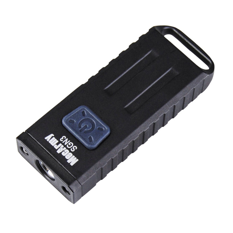 MecArmy SGN3 Mini Portable USB Rechargeable Multifunctional Keychain Flashlight|UV+RED+White Lights for selectable|CREE LED with 160 Lumens|Micro USB recharge designed for Everyday Carry (Black) Black