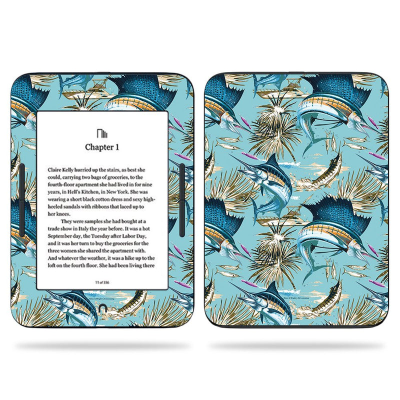 MightySkins Skin Compatible with Barnes & Noble Nook GlowLight 3 (2017) - Island Fish | Protective, Durable, and Unique Vinyl Decal wrap Cover | Easy to Apply, Remove | Made in The USA