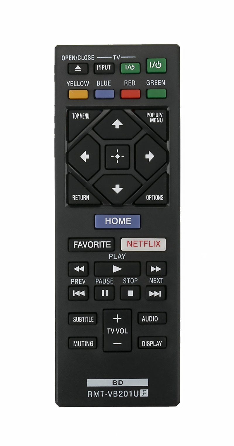 New RMT-VB201U Replace Remote fit for Sony BLU-RAY Disc Player BDP-S3700 BDP-BX370 BDP-S1700 RMTVB201U BD-BX370 BDP-S1700ES 149312311 BDP-BX150 BDP-BX350 BDP-BX550 BDP-BX650 BDP-S1500 UBP-X700