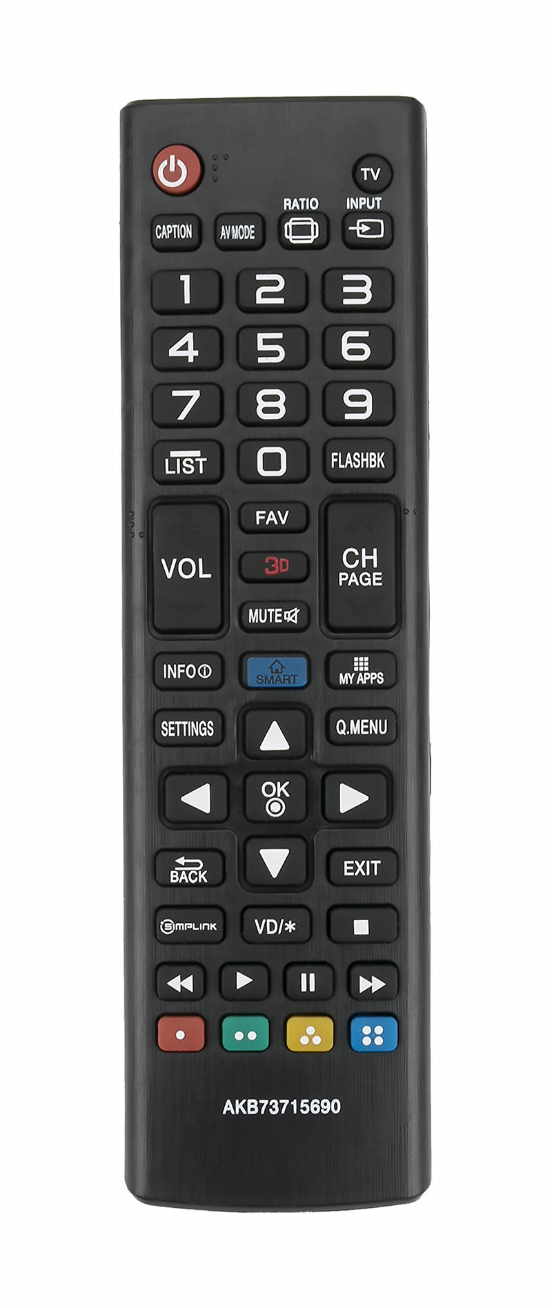 AKB73715690 Replace Remote fit for LG Plasma TV 60PB6900 60PB6900-UA 60PB6900UA AGF77103904 60PB6600 50PB6650 60PB6650 50PB6600 50PB6600-UA 60PB6600-UA 60PB6900-UA