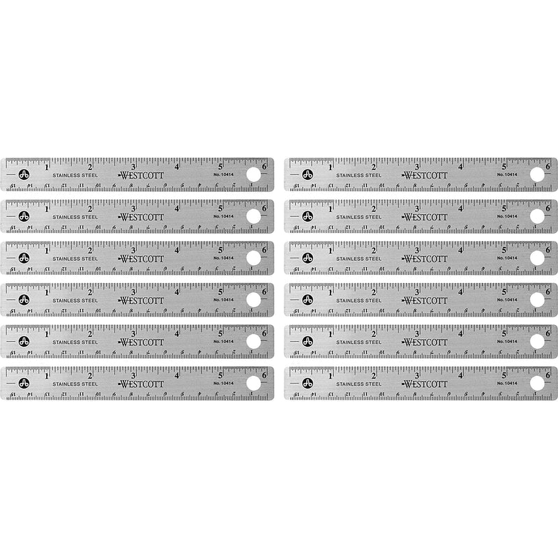 Westcott Steel Measuring Office and School Ruler (10414BX)