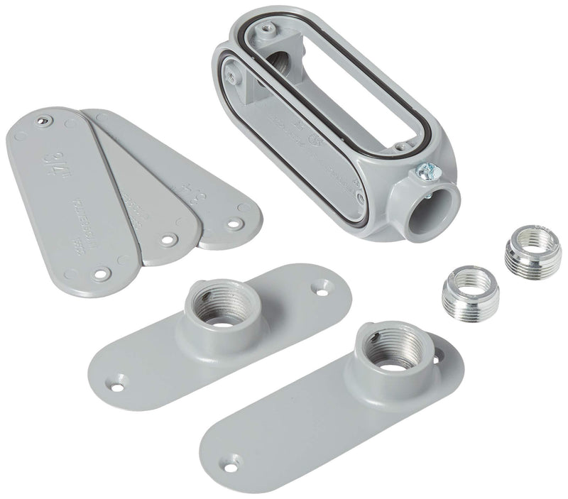 TayMac UCB075 3/4 in. Universal Conduit Body, Gray