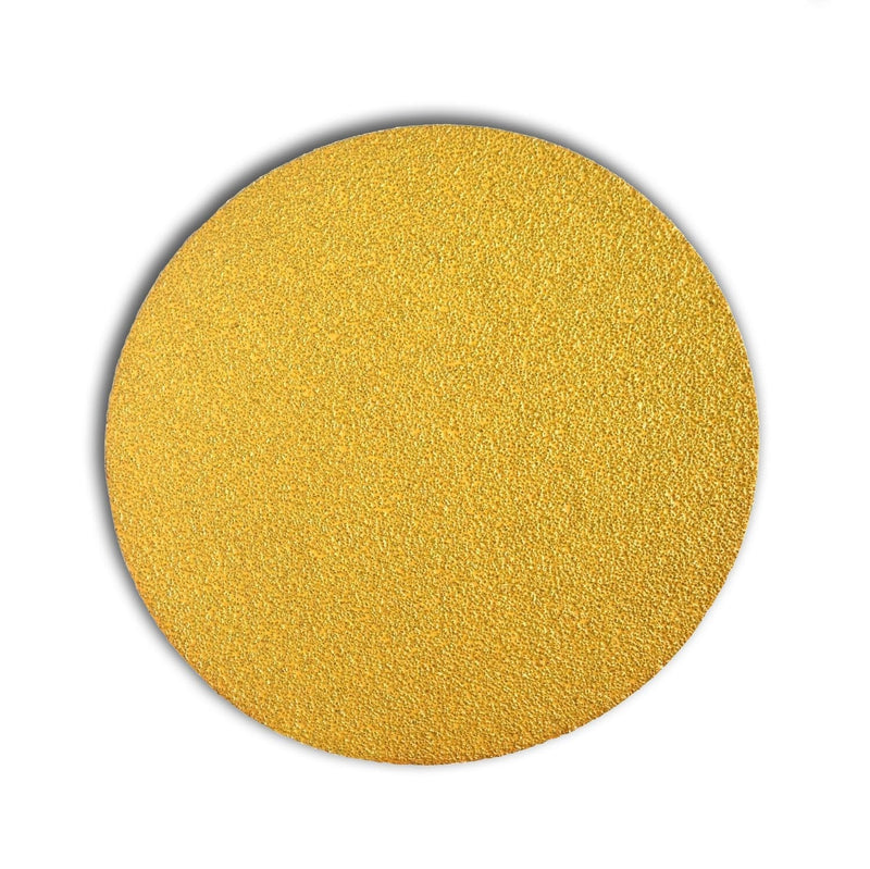 Starcke Premium 8 Inch No Hole Hook and Loop Grip Sanding Discs - Gold Aluminum Oxide - For Wood, Auto Body, Paint, Primer, Metal, And Plastics (25 Pack, 80 Grit) 25 Pack