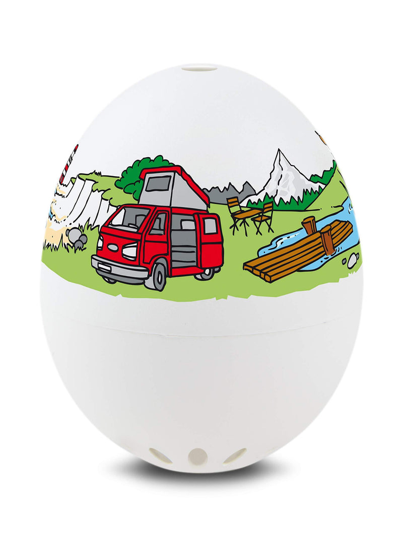 Brainstream BeepEgg Cook Perfect Soft, Medium, or Hard Boiled Favorite Tunes Singing and Floating Egg Timer, Camping