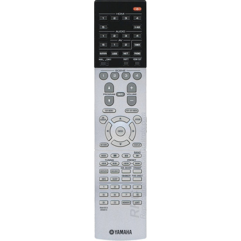 Yamaha RAV553 AV Receiver Remote Control for RX-A770, RX-V683 (ZW69510)