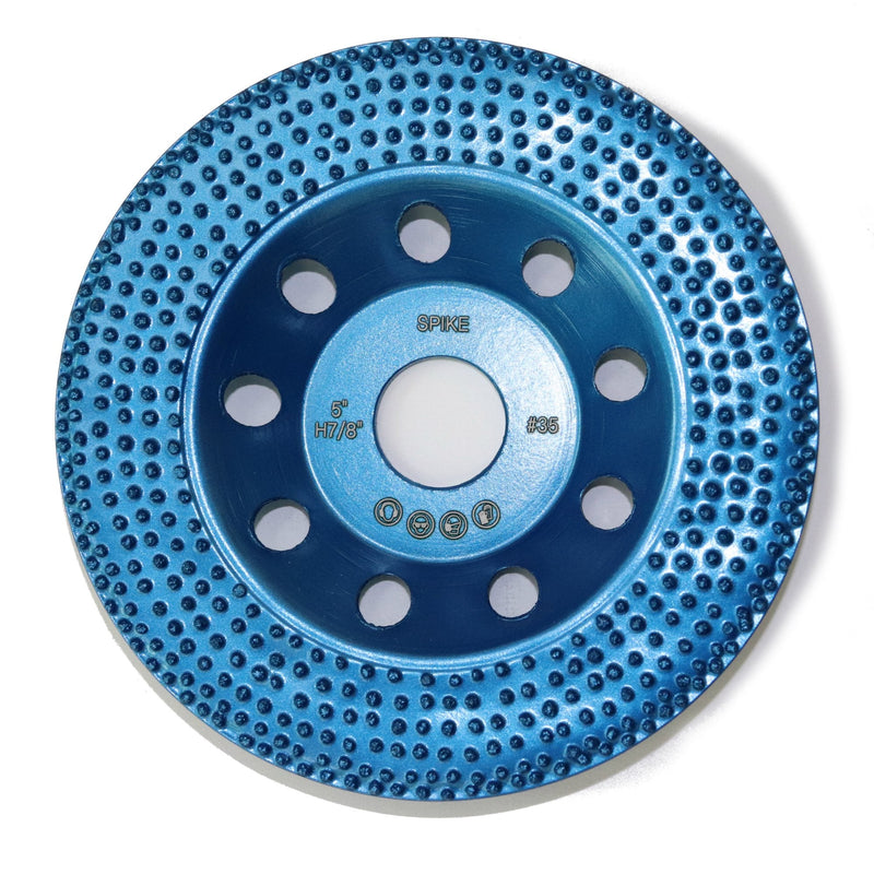 Spike 5" Diamond Cup Removing Disc Wheel for Paint, Epoxy, Glue, Mastic with RCD Newest Technology & Rubber Cushioned Body (Spike, 5", 7.1 oz Very Light) 5"