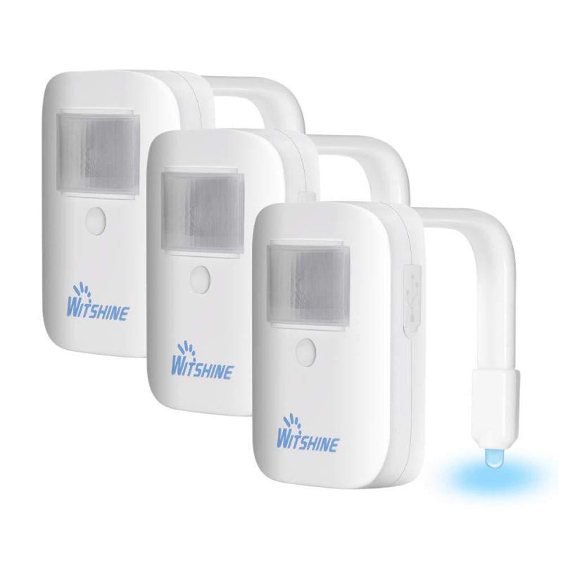Rechargeable Toilet Bowl Night Light,16-Color Led Motion Sensor Nightlight, Cool Fun Unique Gadget Funny Birthday Gag Gift Idea for Husband Men Dad Mom Him Kids Mother Father Day (3 Pack) 3 Pack