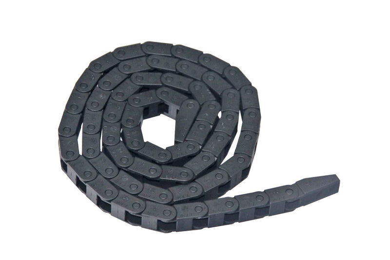 1m Black Plastic Drag Chain Cable Carrier for CNC Router Mill (7mm x 7mm) 7mm x 7mm