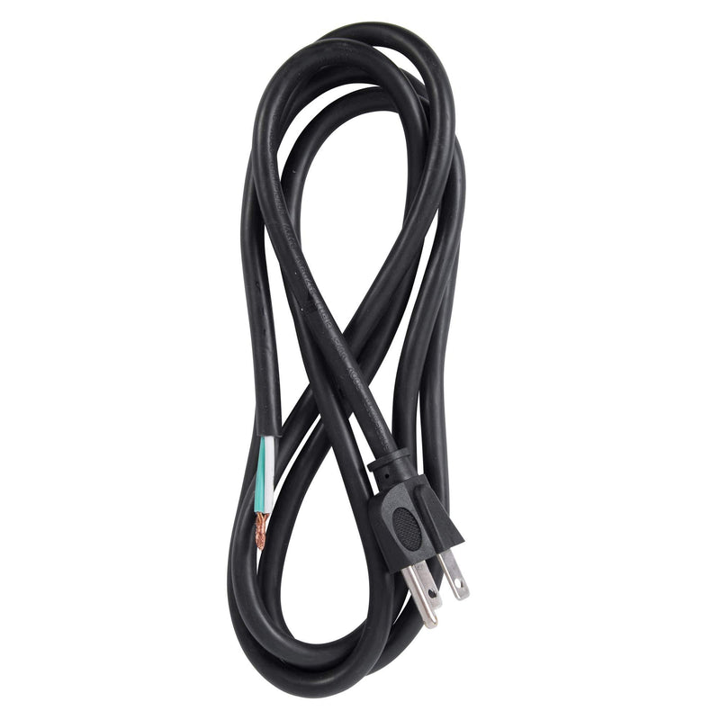 Bergen Industries Inc PS915143 3-Wire Appliance and Power Tool Cord, 9 ft, 14 AWG, 15A/125V AC, 1875w,Black Black