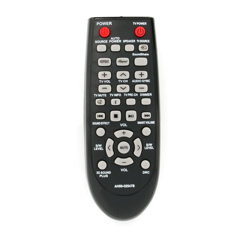 New AH59-02547B Soundbar Remote Control Replacement fit for Samsung Sound Bar AH68-02644D-00 HW-F450 HW-F450ZA HW-FM45 HW-FM45C PS-WF450 HWF450 HWF450ZA HWFM45 HWFM45C PSWF450 AH6802644D00 HW-F450/ZA