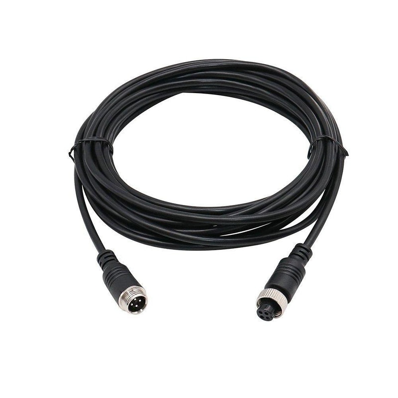 Yeung Qee 4 pin Car Video Extension Cable Aviation Male to femaler Plug Video and Power Cord Shield AV Cable Waterproof Vehicle Video Monitor reversing Airline Aviation Plug Cable (25ft/8m) 25ft/8m
