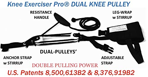 Knee Exerciser Pro Dual Knee Pulley: Knee Replacement Therapy , TKA, ACL & Knee Contracture Rehab