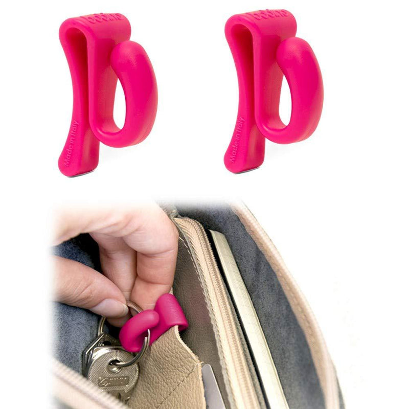 Bobino KECL2RU Key Clip - Rubine (Pack of 2)