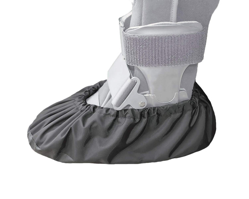 MyShoeCovers 1 Fracture Walking Boot Cover - Black, XX-Large XX-Large fits X-Large Walking Boot