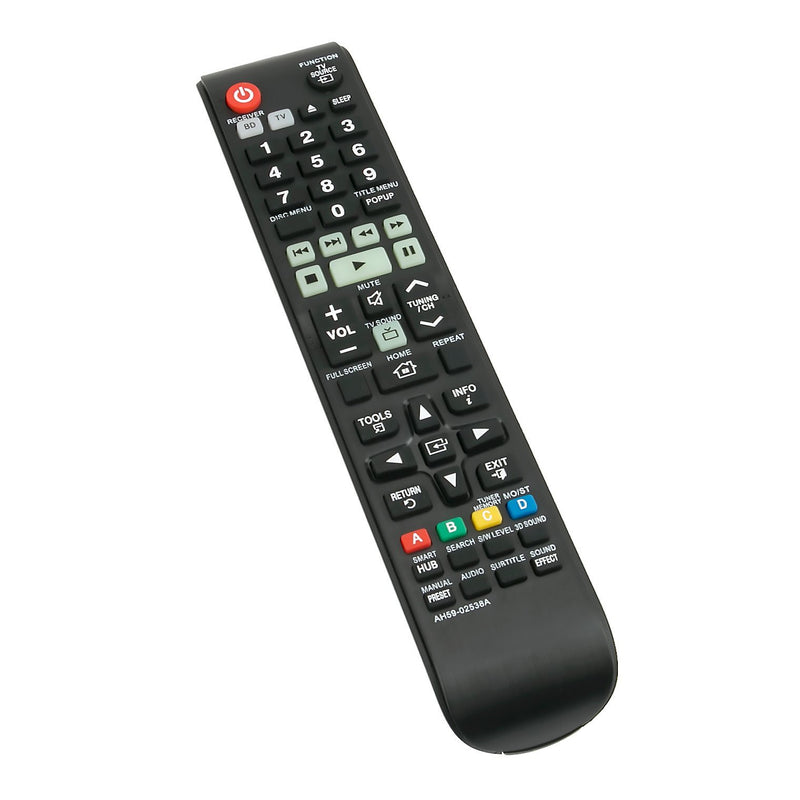New AH59-02538A Replace Remote Control fit for Samsung HT-F5500 HT-F5500K HT-F5500W HT-F5502K HT-F5530 HT-F5530HK HT-F5530K HT-F5550 HT-F5550HK HT-F6530 Home Theater System Blu-Ray DVD Player