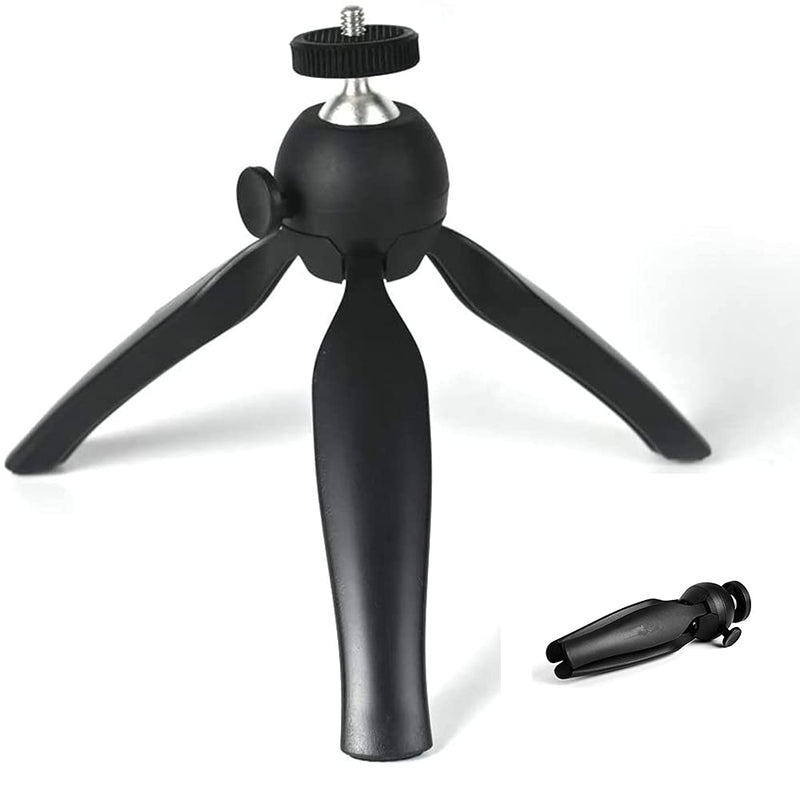 Coolux Mini Tripod Projector Mount with 360 Degrees Rotatable Heads for Projectors DSLR DVR Cameras Mini Webcam, Mount with Metal Ballhead for Camera … (Black) Black