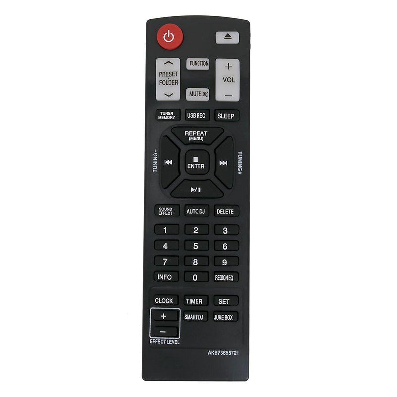 AKB73655721 Replacement Remote Control Applicable for LG Mini Hi-fi System CM8330 CM8430 CM8530 CM8430W CMS8530F CM8530S CMS8530W