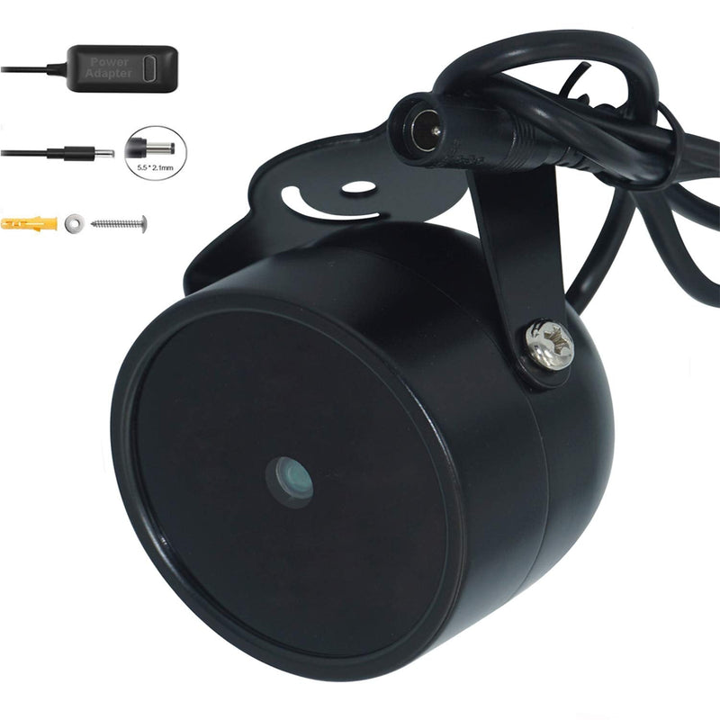 JC IR Illuminator 4-Led High Power IR Light Wide Angle for Night Vision CCTV and IP Camera Black with Power Adapter