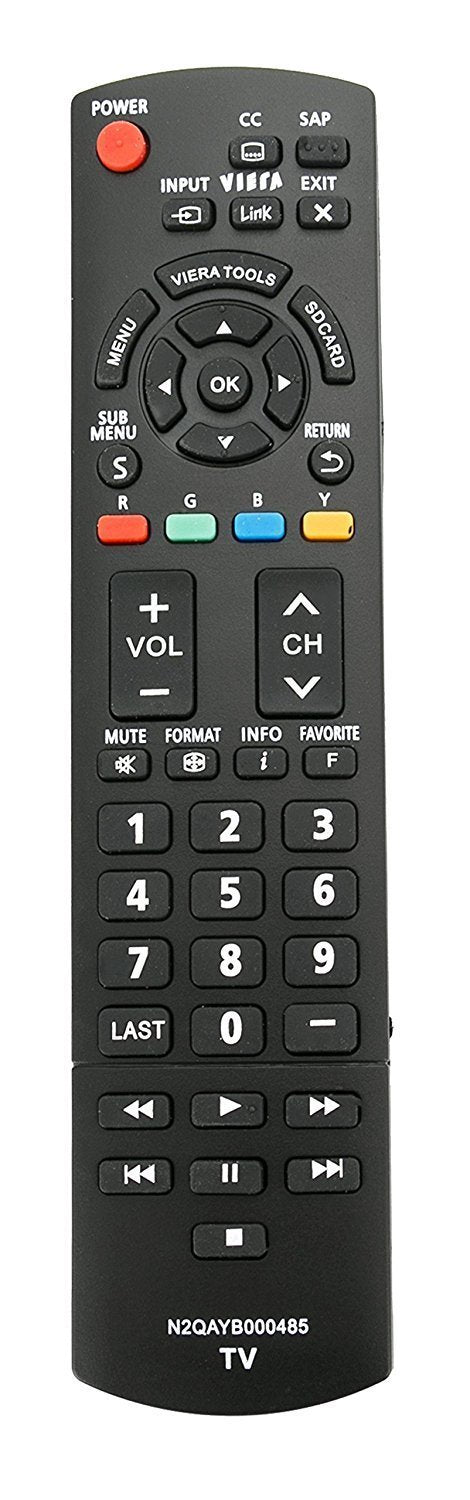 New N2QAYB000485 Remote for Panasonic TV tc-p50c2 TC-L37U22 TC-L37X2 TC-L42D2 TC-L42U22 TC-L42U25 TC-P42C2 TC-P42S2 TC-P42U2 TC-P46C2 TC-P46S2 TC-P50C2 TC-P50S2 TC-P50U2 TC-P50X2 TC-P54S2