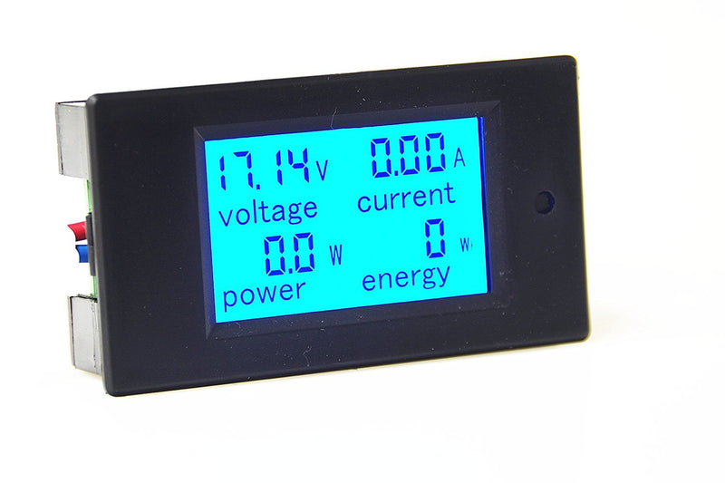 KNACRO DC 6.5-100V 100A Voltage Amperage Power Energy Meter DC Volt Amp Tester Gauge Monitor LCD Digital Display with Blue Backlight Measuring Volts Current (DC 6.5-100V 100A (No shunt)) DC 6.5-100V 100A (No shunt)