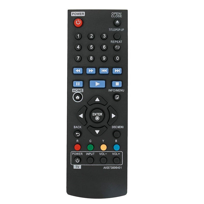 AKB73896401 Replace Remote for LG BP340 BP135 BP335W BP300 BP240 BP255 BP240D BP250 BP125 BP125N BP145 bp155 BP165 BP240N BP255N BP155N BPM25 BPM34 BP350 Blu-Ray Disc DVD Player