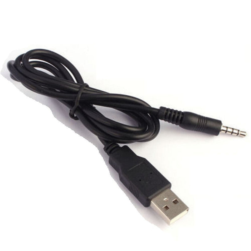 3.5mm Male AUX Audio Video Jack Cable to USB 2.0 Adapter Cord,Connect Kit for iPod Shuffle, SYRYN Waterproof MP3 Player, Headphones, Speakers and Any Other Device with 3.5mm Port (1 Pack) 1 Pack