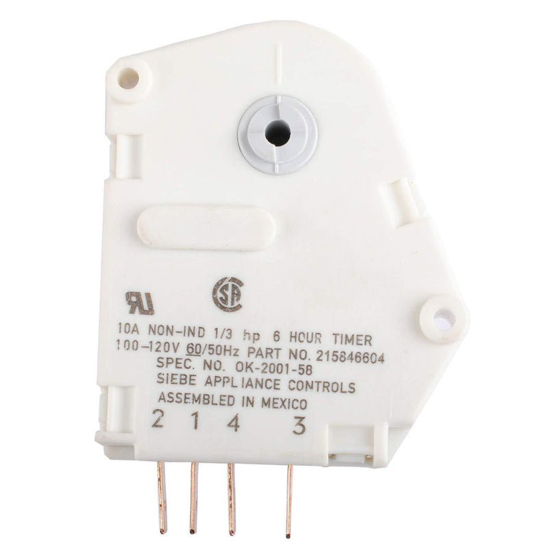 AP2592907 Refrigerators Defrost Timer for Frigidaire ,120V 6 Hour 21 Minutes 215846604 Timer Fits Fridge and Freezers by Ketofa