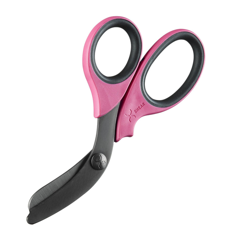 xShearÂ® 7.5â€ Extreme Duty Trauma Shears - Black Titanium Coated Blades, The perfect scissors for the Paramedic, EMT, Nurse or any Emergency Healthcare Provider (Pink/Black) Pink/Black