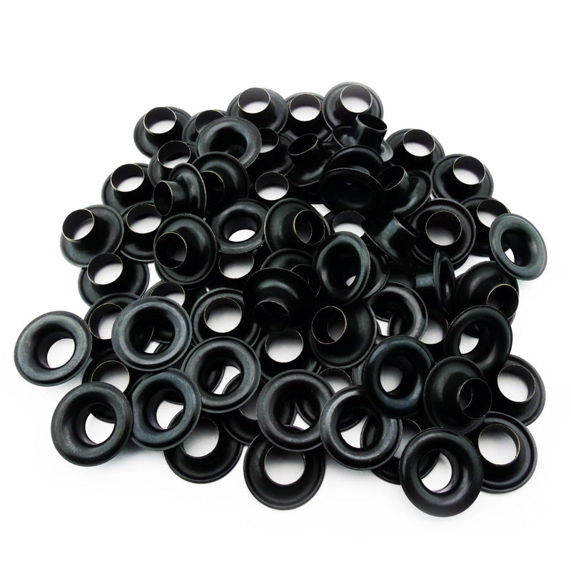 C.S. Osborne Black Grommets & Washers #B1-00 Size 00 (3/16" Hole) 144 Sets 1