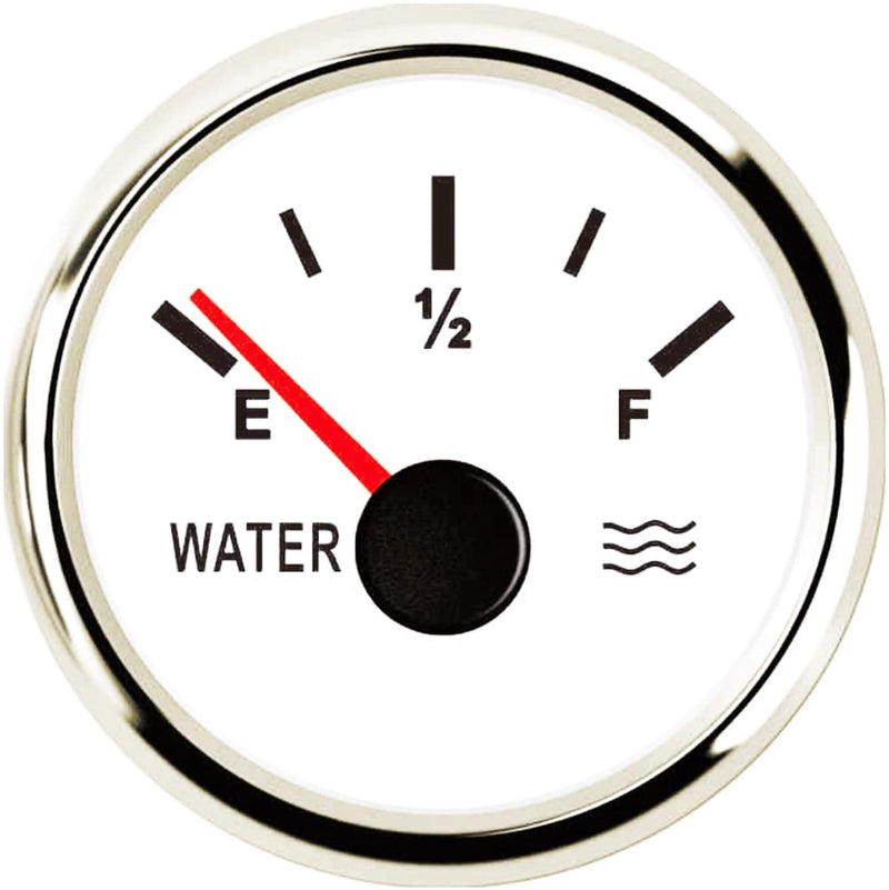 SAMDO Universal Water Level Gauge Liquid Level Meter 52mm 0-190ohm for Yachts Vessels Marine Boat 9-32V 2"