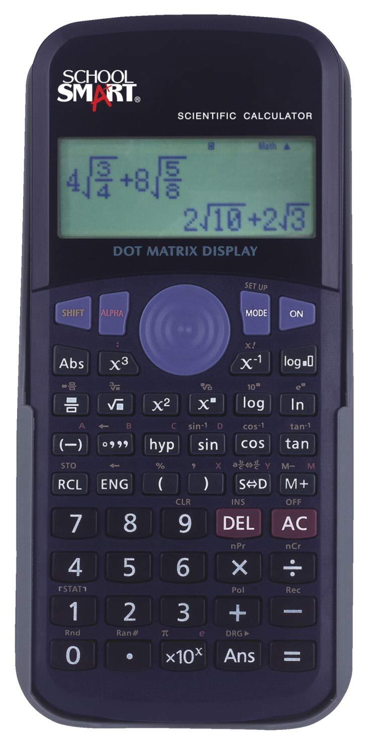School Smart Scientific Digit Calculator, Black
