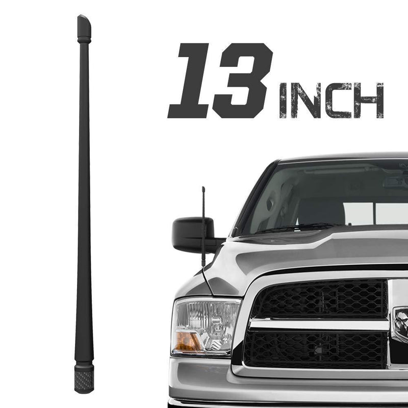 Rydonair Antenna Compatible with 2012-2021 Dodge Ram 1500 | 13 inches Flexible Rubber Antenna Replacement | Designed for Optimized FM/AM Reception
