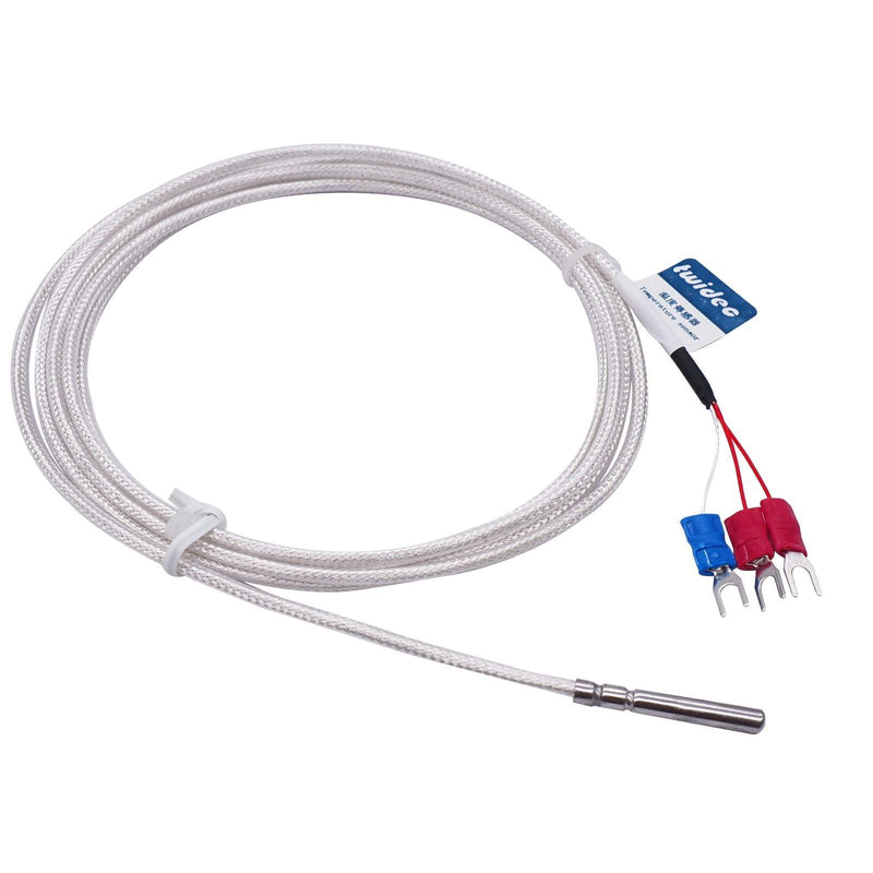 TWTADE PT100 Waterproof Temperature Sensor Three-wire Systemï¼ŒStainless Steel Probe(4Ã—30MM) Range:-50â„ƒ-200â„ƒ (6.6Feet) MT-6340-30mm 4mm x 30mm x 2M