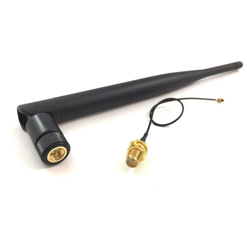 Replacement PS4 WiFi Antenna 2.4Ghz 6dbi Wireless Router Omni Aerial with SMA Male Connector with SMA Female to UFL. iPex Pigtail Cable 1.13 15cm
