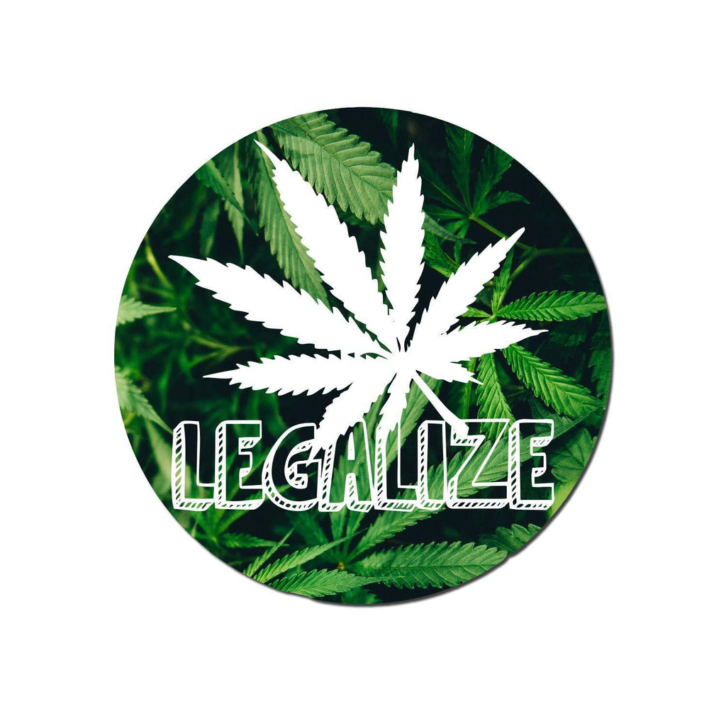 Medical Marijuana Vinyl Decal Legalize It Weed Stickers Medical Cannabis Label Medical Marijuana Labels Pot Leaf Sticker Dab Stickers Cannabis Labels | Premium Quality | 4-Inch By 4-Inch | S006