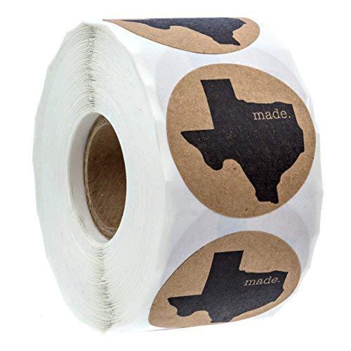 Texas Made Stickers/500 Made in Texas Labels