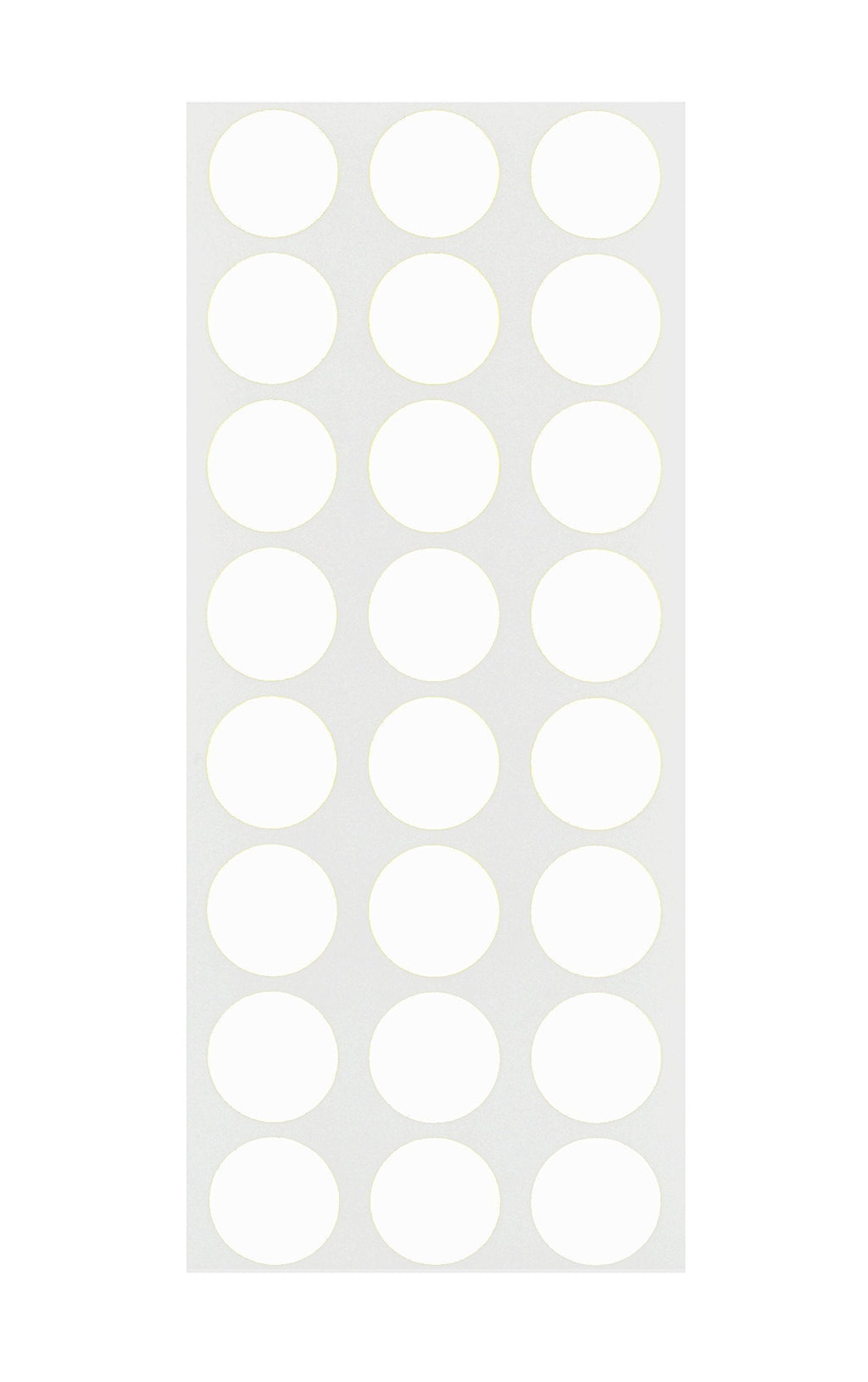 ChromaLabel 1/2 Inch Round Removable Color-Code Dot Stickers, 1200 Pack, White