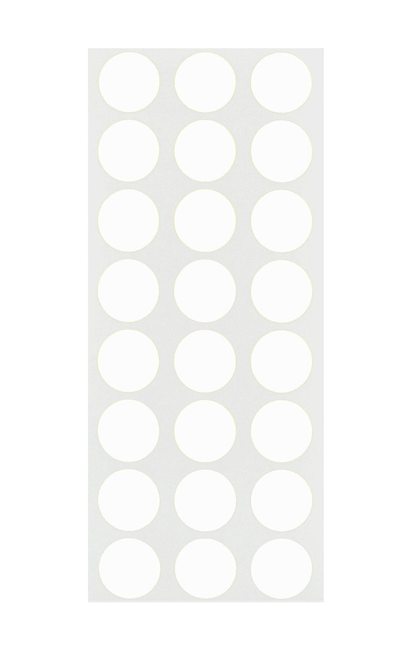 ChromaLabel 1/2 Inch Round Removable Color-Code Dot Stickers, 1200 Pack, White