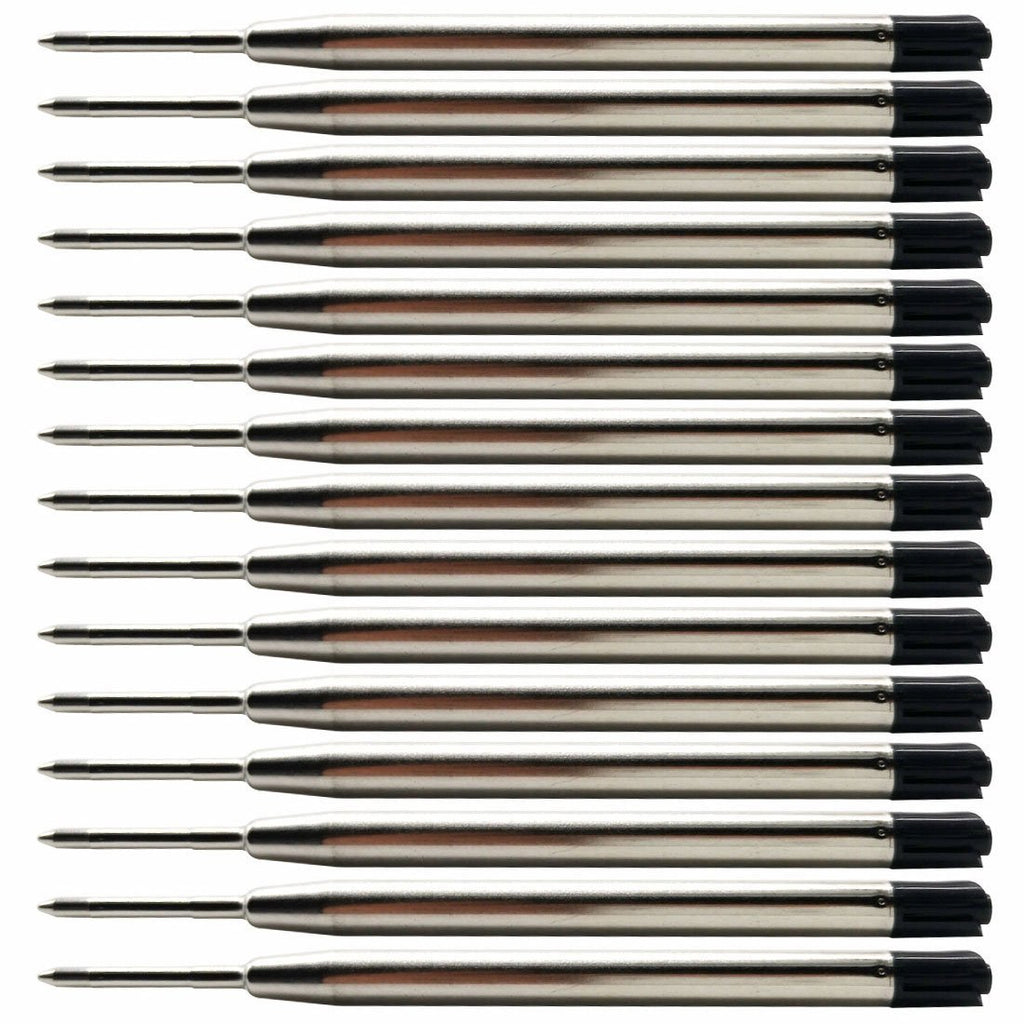 Ball Point Pen Refills, Medium Point, Black Ink, Pack of 15