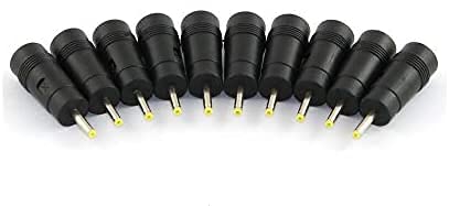 Longdex 10pcs DC Power Adapter 5.5x2.1mm Female Jack to 2.5x0.7mm Male Plug Electrical Socket Outlet for Laptop Interface Power Cable Connector