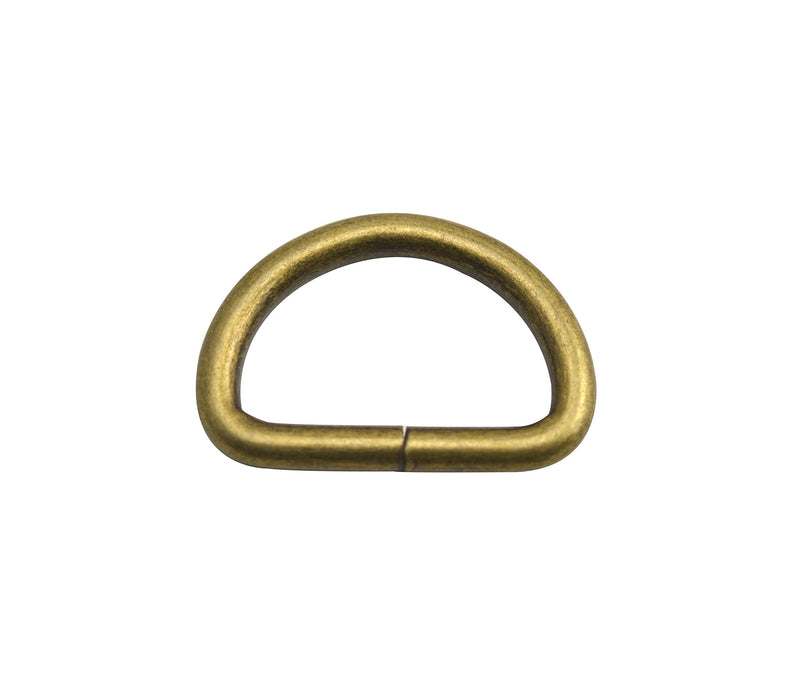 Wuuycoky 1" Inner Diameter D Rings Buckles D-ring Non-welded For Webbing Strapping Color Optional Bronze X 15pcs